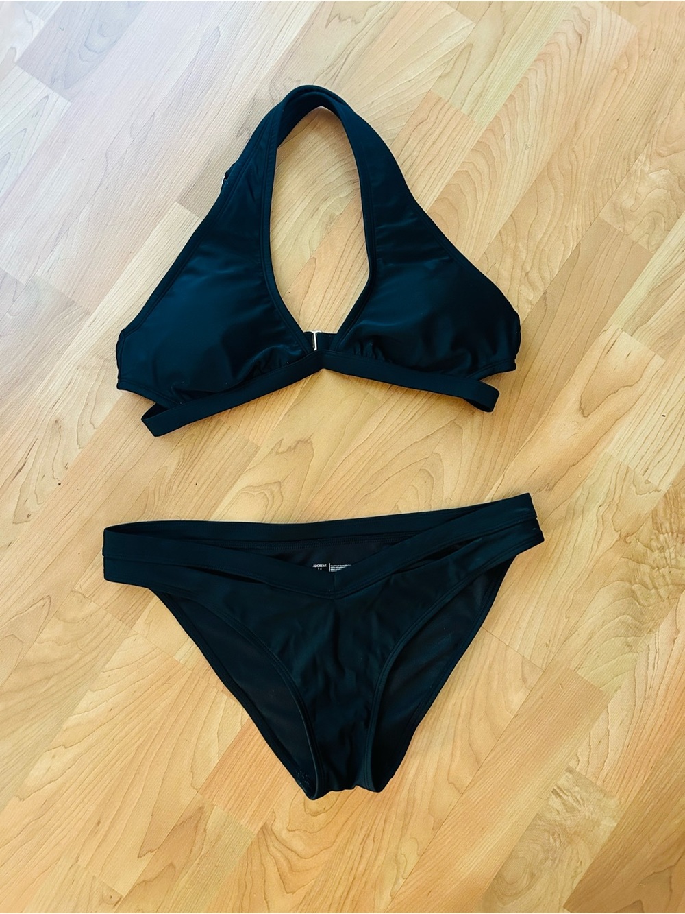 Adore Me Black Bikini Top and Bottom